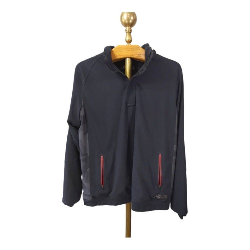 Athletic Recon Black & Camouflage Hoodie Jacket